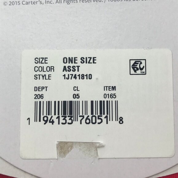 Just One You By Carters Red "My First Christmas" Baby Teething Bib New - Picture 9 of 10